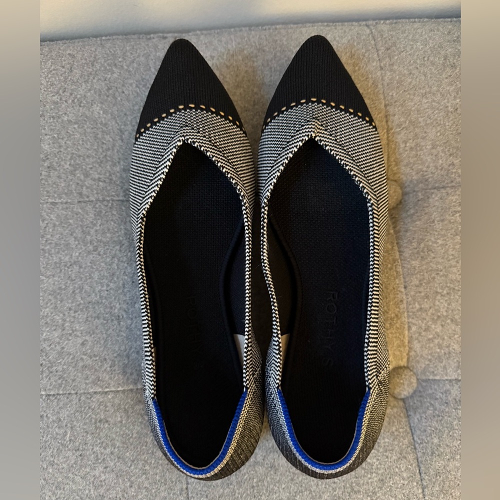 NWOT Rothy’s Women's Flats in Grey Mist pointy toe size 8 - Picture 8 of 12